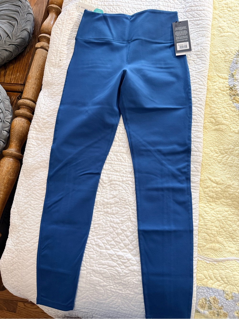 Glyder Teal-Blue High Waist Peek-a-boo Legging